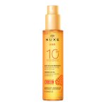 Huile solaire visage corps spf 10 bronzante satine nuxe sun nuxe - le flacon de 150 ml