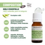Huile essentielle d'eucalyptus radié bio pranarom - le flacon de 10ml Huile essentielle d'eucalyptus radié bio pranarom - le flacon de 10ml