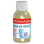 Huile de ricin mercurochrome - le flacon de 100ml Huile de ricin mercurochrome - le flacon de 100ml