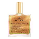 Huile sche visage corps cheveux paillete or, nourrissante, adoucissante et illuminatrice nuxe - le ...