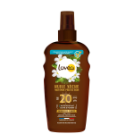 Huile solaire corps spf 20 nourrit satine rsistant a l'eau monoi et tamanu lovea - le spray de 150ml ...