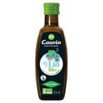 Huile vierge de lin bio cauvin - la bouteille de 25cl