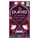 Infusion bio ciel �toil� de fruits rouges pukka - la boite de 20 sachets