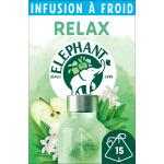Infusion � froid bien �tre relax elephant - la boite de 15 sachets