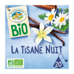 Infusion nuit bio la tisaniere - la boite de 20 sachets