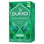 Infusion trois menthes bio pukka - la boite de 20 sachets
