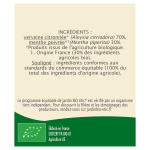 Infusion verveine menthe bio jardin bio etic - la bote de 20 sachets