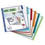 Intercalaire a4 - en plastique - 6 position viquel - le lot de 6 intercalaires