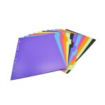 Intercalaire a4 - polypro - 12 positions carrefour - le lot de 12 intercalaires