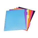 Intercalaire a4 - polypro - 6 positions carrefour - le jeu de 6 intercalaires