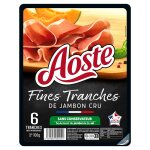 Jambon cru aoste - la barquette de 6 tranches - 100 g