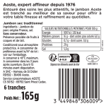 Jambon cru en tranches aoste - la barquette de 6 tranches
