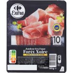 Jambon cru fum igp carrefour - la barquette de 10 tranches - 100g