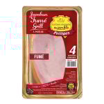 Jambon fum - grill  poler petitgas - la barquette de 4 tranches - 400 g