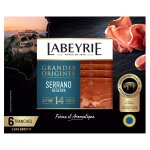 Jambon serrano reserva 14 mois d'affinage labeyrie - la barquette de 6 tranches fines