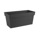 Jardinire  rserve d'eau 80x35cm gris anthracite toscane eda - la jardinire de l. 79 x l. 35 x h. ...
