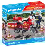 Jeu de construction pompier et moto playmobil