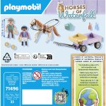 Jeux d'imitation enfants avec cal�che et poney playmobil - la boite