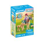 Jeux d'imitation enfant avec poneys playmobil - la boite