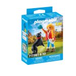 Jeune fille avec chien de montagne playmobil - la boite