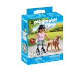 Jeune fille rolleuse avec retriever playmobil - la boite Jeune fille rolleuse avec retriever playmobil - la boite