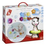 Jouet de bain le monde marin ds 10 mois sophie la girafe - le lot de 7 jouets de bain
