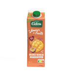 Jus de fruits d'orange et mangue sans sucres ajouts cidou - la brique de 1l