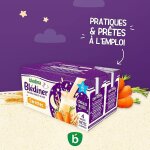 Lait et crales bb du soir ds 6 mois saveur carottes bldiner bledina - la bote de 4 briques de ...