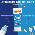 Lait concentr� sucr� demi - �cr�m� regilait - le tube de 170 g