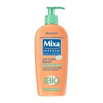 Lait corps peau sensible sèche bio huile d'abricot mixa - la pompe de 250ml Lait corps peau sensible sèche bio huile d'abricot mixa - la pompe de 250ml