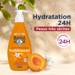 Lait corps peau tr�s s�che hydratant nacr� sublimant huile d'abricot le petit marseillais - le flacon ...