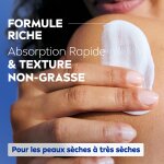 Lait corps peau s�che et tr�s s�che hydratation 72h huile d'amande douce nivea - le flacon de 400ml
