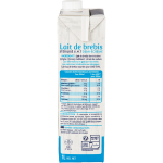 Lait demi - ecr�m� de brebis sans ogm le petit basque - la brique 1l