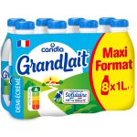 Lait demi - �cr�m� grandlait candia - le pack de 8 bouteilles de 1l
