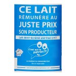 Lait demi - ecreme st�rilis� uht c'est qui le patron ?! - le pack de 6 bouteilles de 50cl