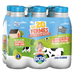 Lait demi - ecr�m� uht fili�re lactel - le pack de 6 bouteilles de 1l