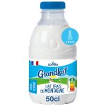 Lait frais demi - �cr�m� de montagne grandlait candia - la bouteille 50cl