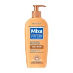 Lait nourrissant effet soleil peaux mates huile d'abricot et karit mixa - la pompe de 250ml