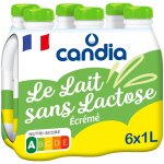 Lait sans lactose �cr�m� candia - le pack de 6 bouteilles de 1l