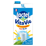 Lait vita vie 12 vitamines 1% mg lactel - la brique 1l