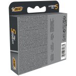 Lames de rasoir pour homme flex 5 hybrid bic - le paquet de 4 lames de rasoirs