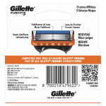 Lames de rasoir pour homme fusion 5 gillette - le paquet de 4 recharges de lames de rasoir