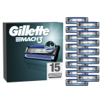 Lames de rasoir pour homme mach 3 gillette - le paquet de 15 recharges de lames