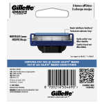 Lames de rasoir pour homme mach 3 turbo gillette - le paquet de 6 recharges de lames de rasoir