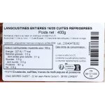 Langoustines entires cuites - la barquette de 400g