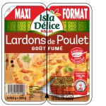Lardon de poulet gout fum� ilsa delice - la barquette de 300g