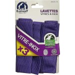 Lavette vitre et inox - x3 elephant - le lot de 3 lavettes
