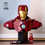 Lego bust d'iron man mk4 76327 lego - la boite