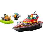 Lego city le bateau de sauvetage des pompiers 60373 lego - la boîte Lego city le bateau de sauvetage des pompiers 60373 lego - la boîte