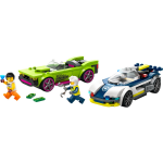 Lego city la course - poursuite entre la voiture de police et la super voiture 60415 lego - la boîte Lego city la course - poursuite entre la voiture de police et la super voiture 60415 lego - la boîte